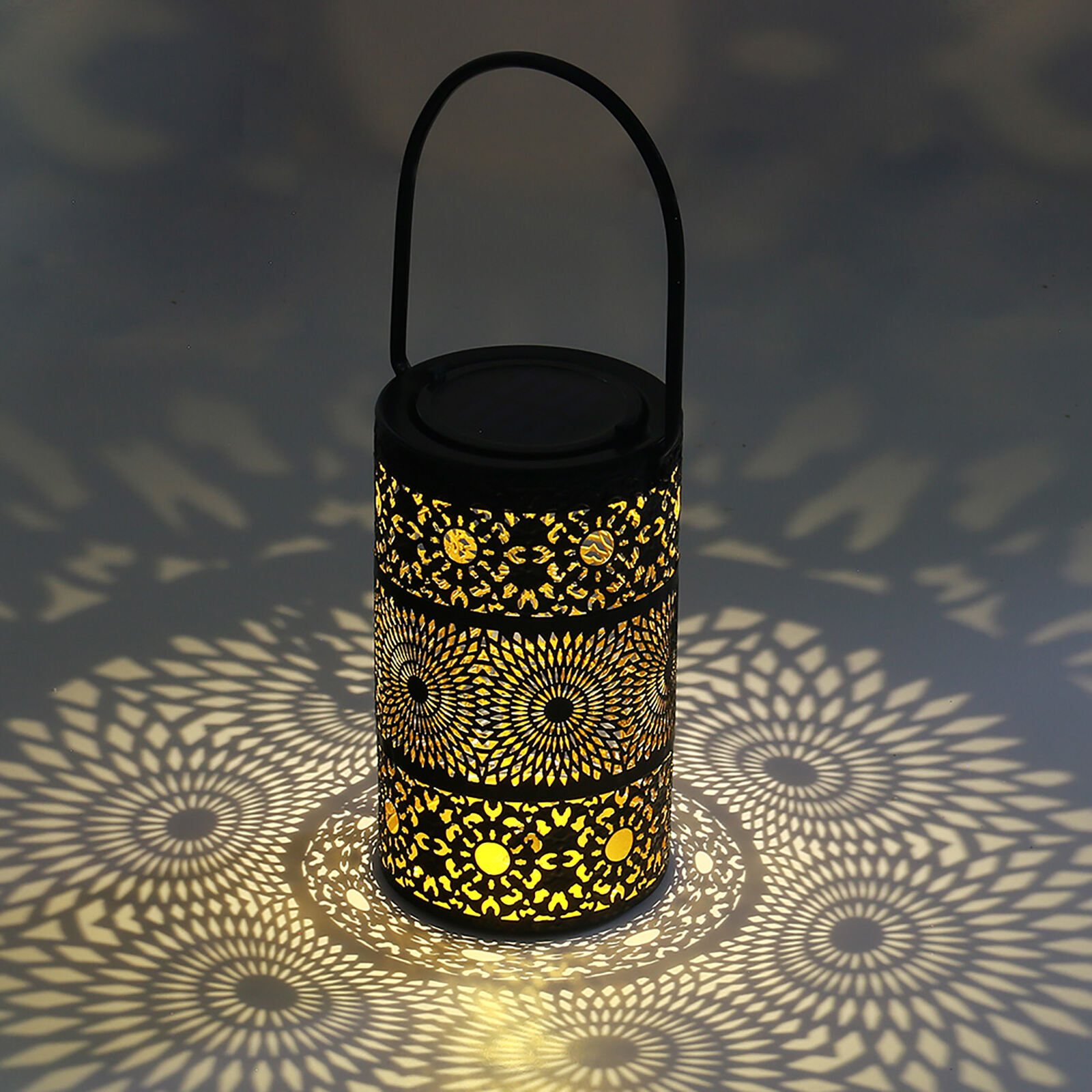 JeeYee Solar Lanterns Lawn Lights Outdoor Hanging Light Outdoor Decorative Metal Landscape Lighting Waterproof LED Table Lamp for Garden Patio Yard Pathway Party