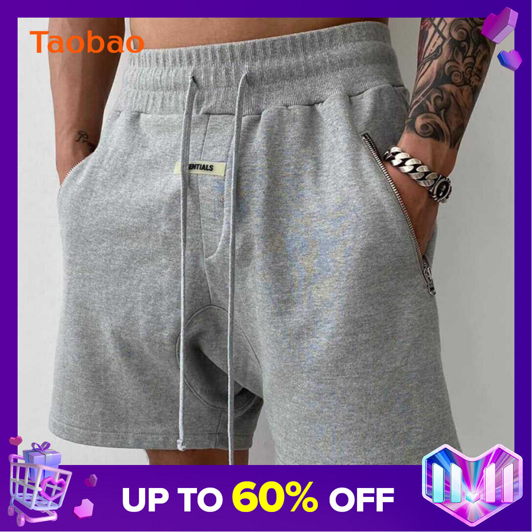 New Fog Sports Shorts Loose Casual Trendy Ins Fifth Pants Fitness Fashion Brand Running Pants Men's Muscle Cotton