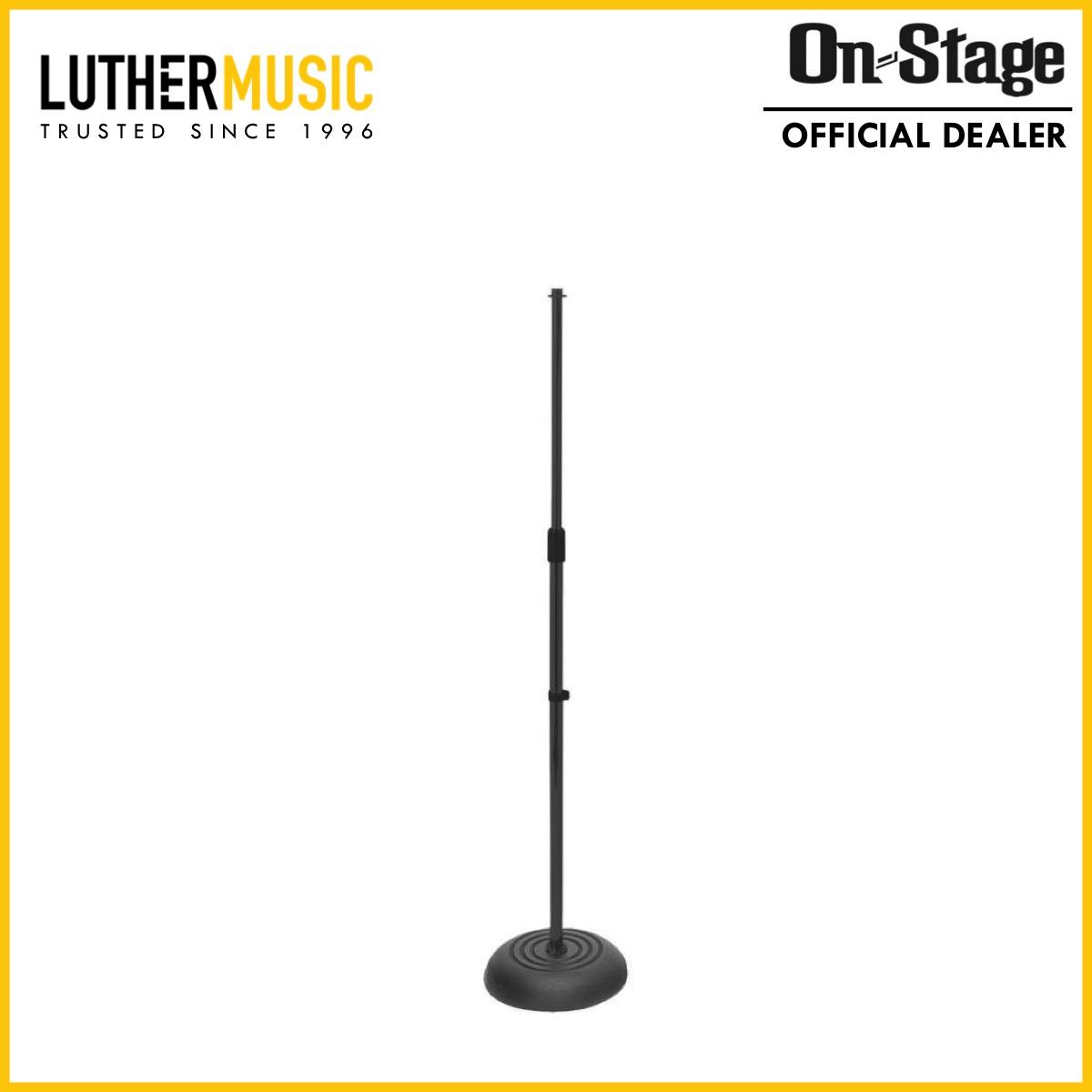 [OFFICIAL DEALER] OnStage MS7201B Heavy Duty Round Base Microphone Stand (Black) MS7201