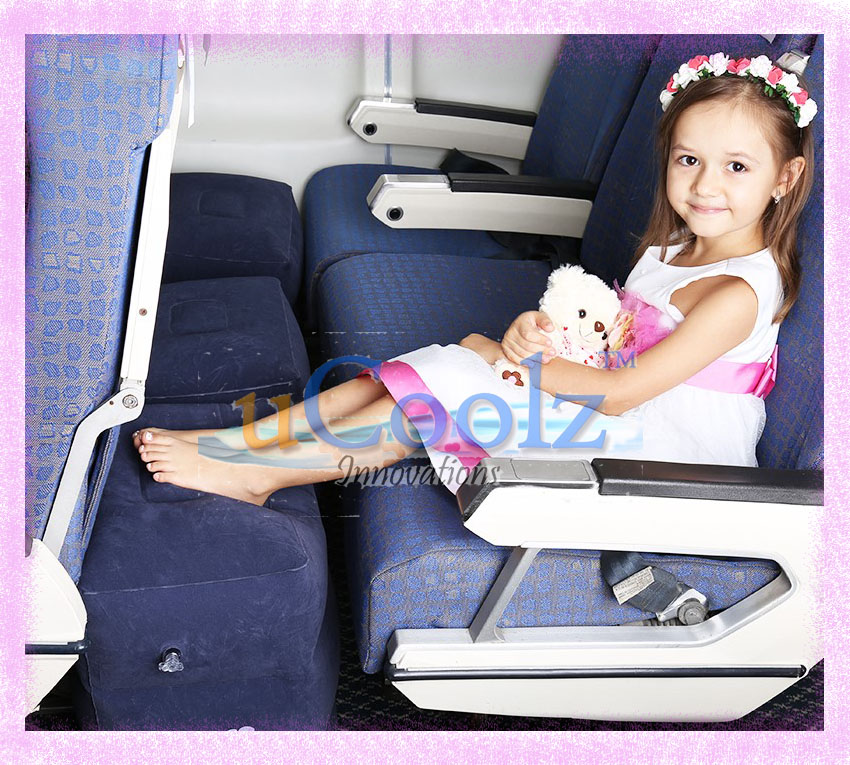[SG Stock] Inflatable & Adjustable 3 Heights Home/Office/Travel Footrest/Pillow