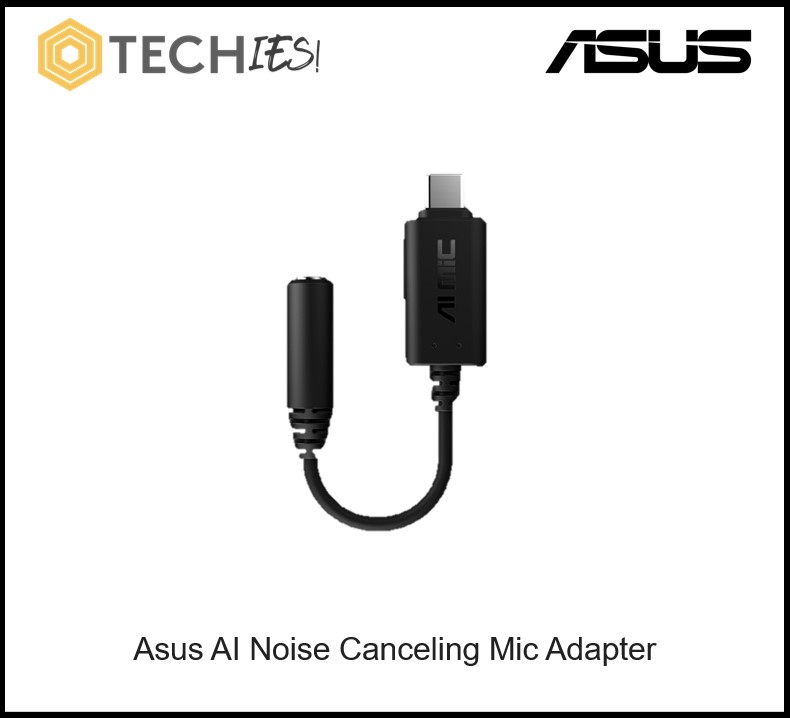 Asus AI Noise Canceling Mic Adapter with USB-C to 3.5mm