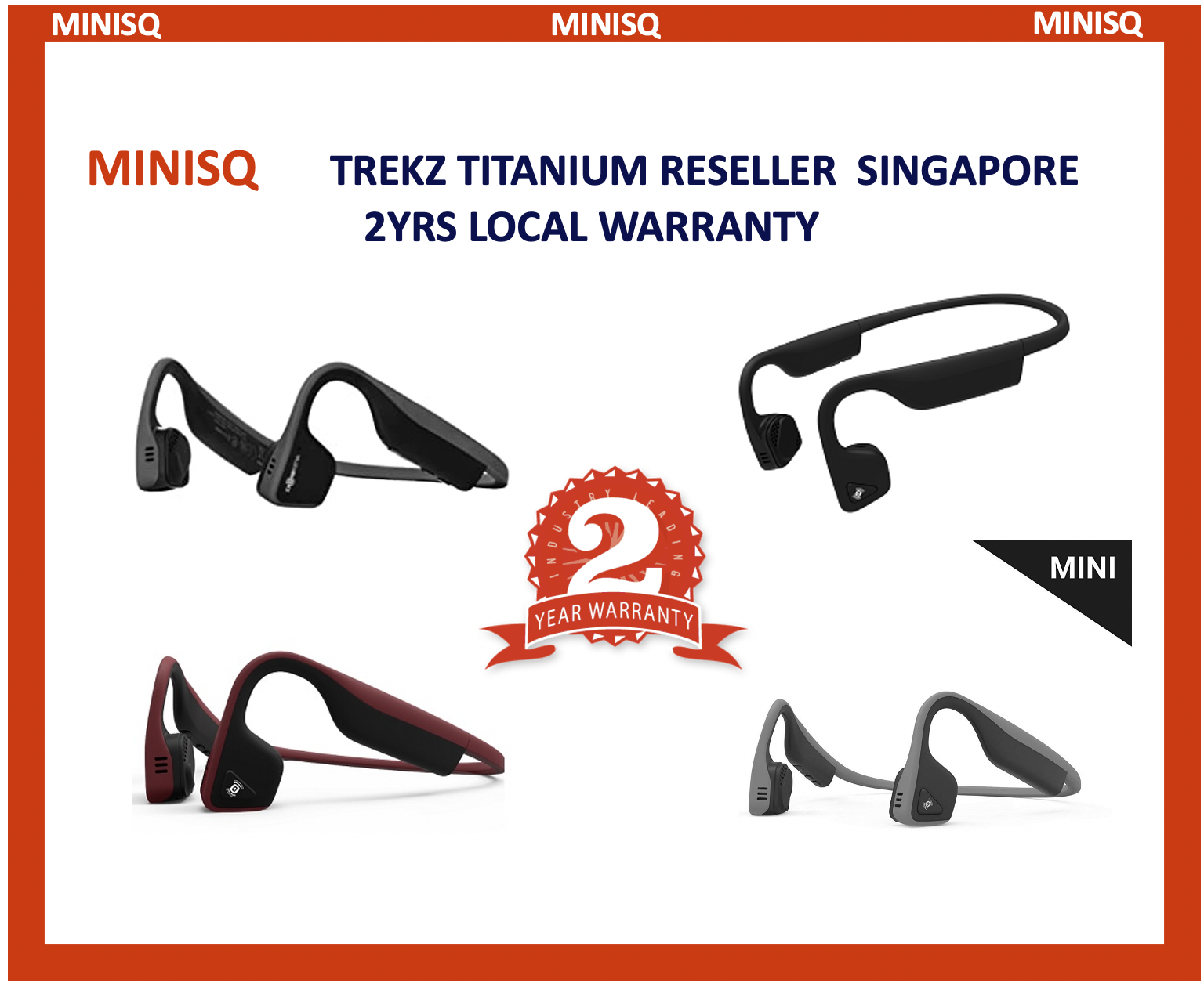 Aftershokz Titanium Bluetooth Wireless Sports Headset Bone Conduction Technology