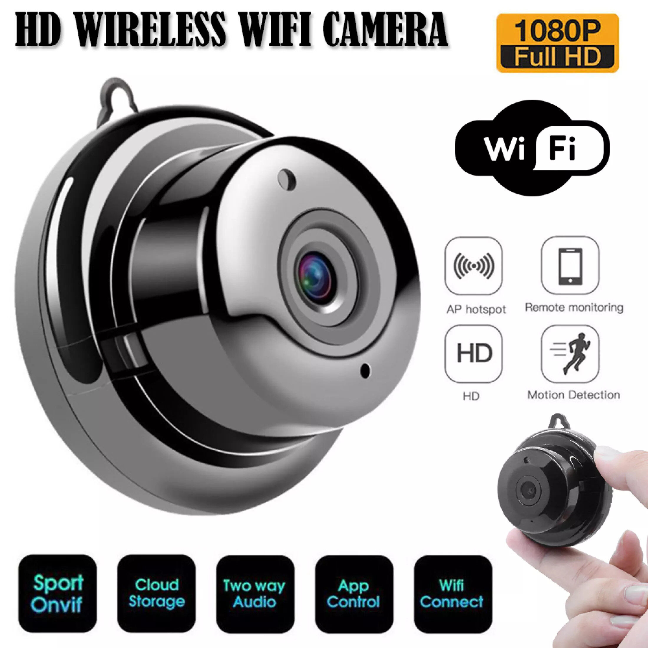 【1080P WIFI】 Mini camera spy connect to phone secret hidden v380 cctv Wireless CCTV Mini wireless with wifi cctv camera connect to cellphone outdoor camera with wifi hd smart camera cctv bulbt camera 