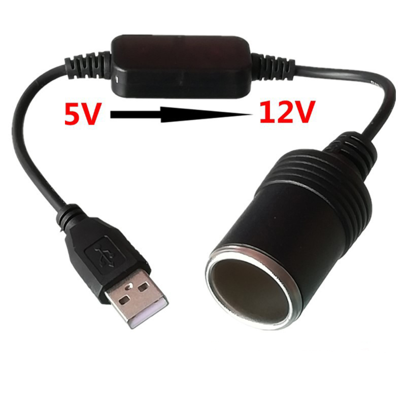 Converter Adapter Wired Controller Usb Port 5v To 12v Car Lighter Socket For Driving Recorder Electronic Dog Car Charger Other Automotive Electronic