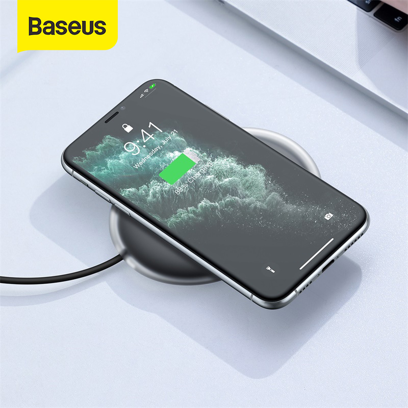 Baseus 15W Wireless Charger Qi Fast Wireless Charging For iPhone 14 13 Pro Max 12 For Airpods Pro Universal Wireless Charger For Samsung Huawei Xiaomi