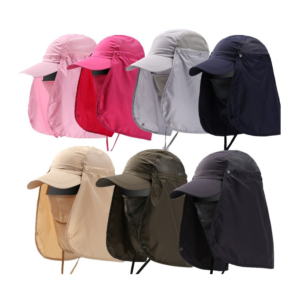 Women Sun Hat UV Blocking Men Sun Hat Face Neck Protection Flap Fishing Riding Hiking Sports Hat