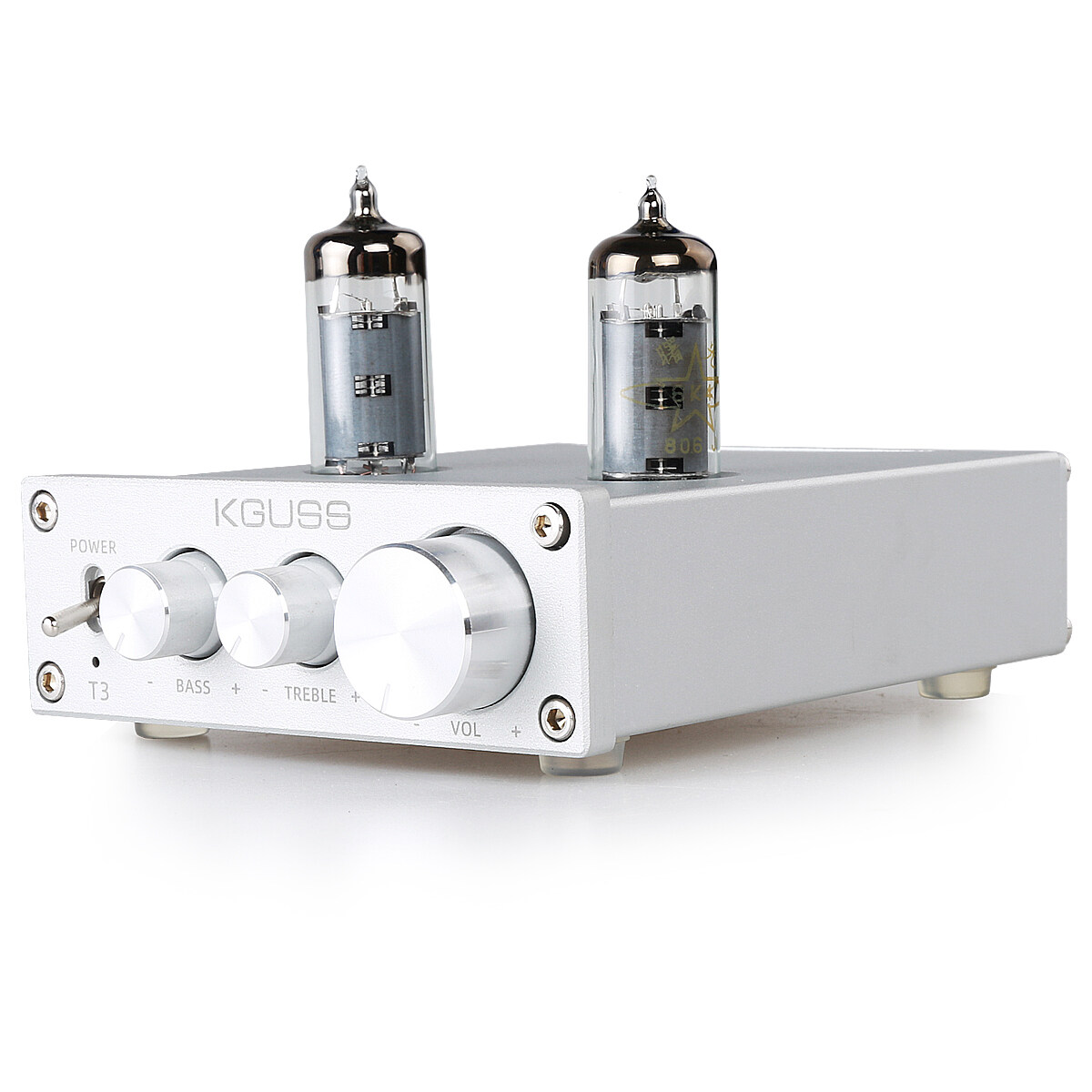 New K.GuSS T3 Amplifier Mini Bile 6J1 Preamp Tube Audio Buffer Hi-Fi Treble Bass Adjustment Preamplifier DC12V