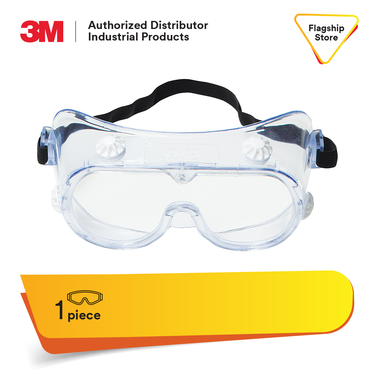 3M™ Safety Splash Goggle 334 with Clear Lens Eyewear