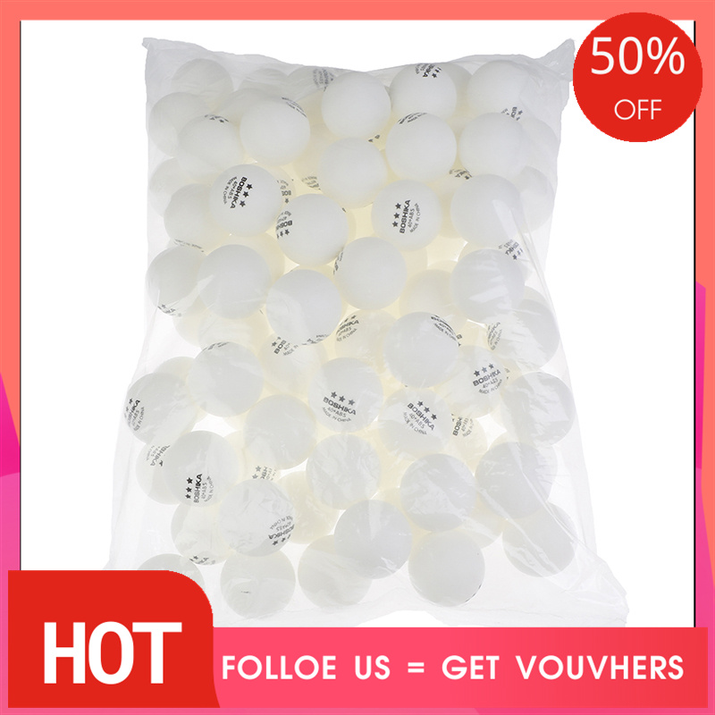 [New store big sale]100pcs High elasticity Ping Pong Balls 3-Star 40mm Table Tennis Balls
