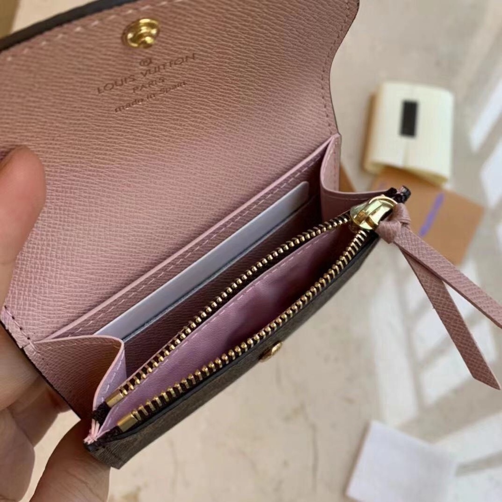 K027 Pu Wallet For Women Coin Wallet Lv Square Female Wallet For Cards And Money lv wallets woman