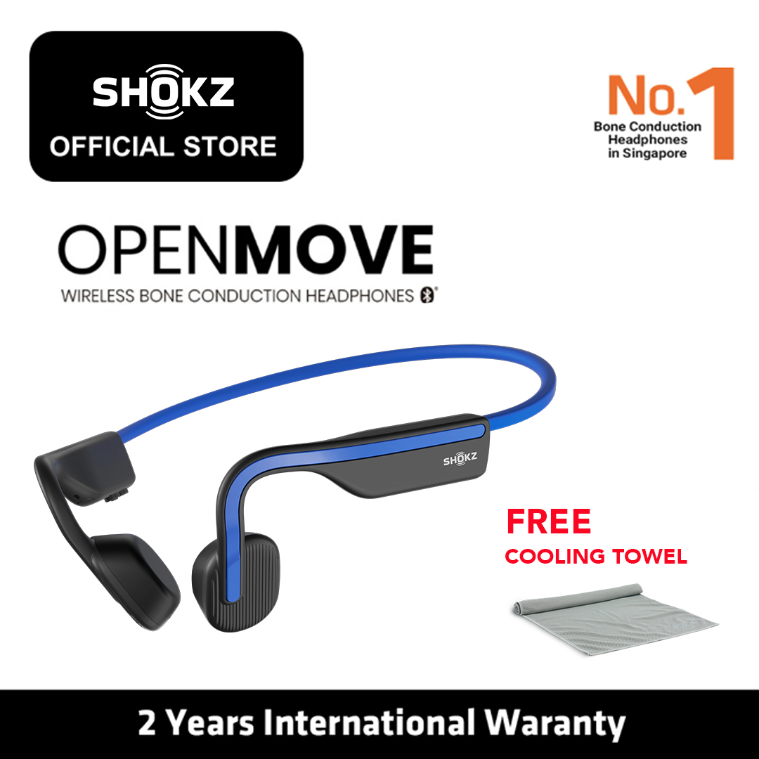 Shokz OpenMove Wireless Bone Conduction Headphones - Elevation Blue