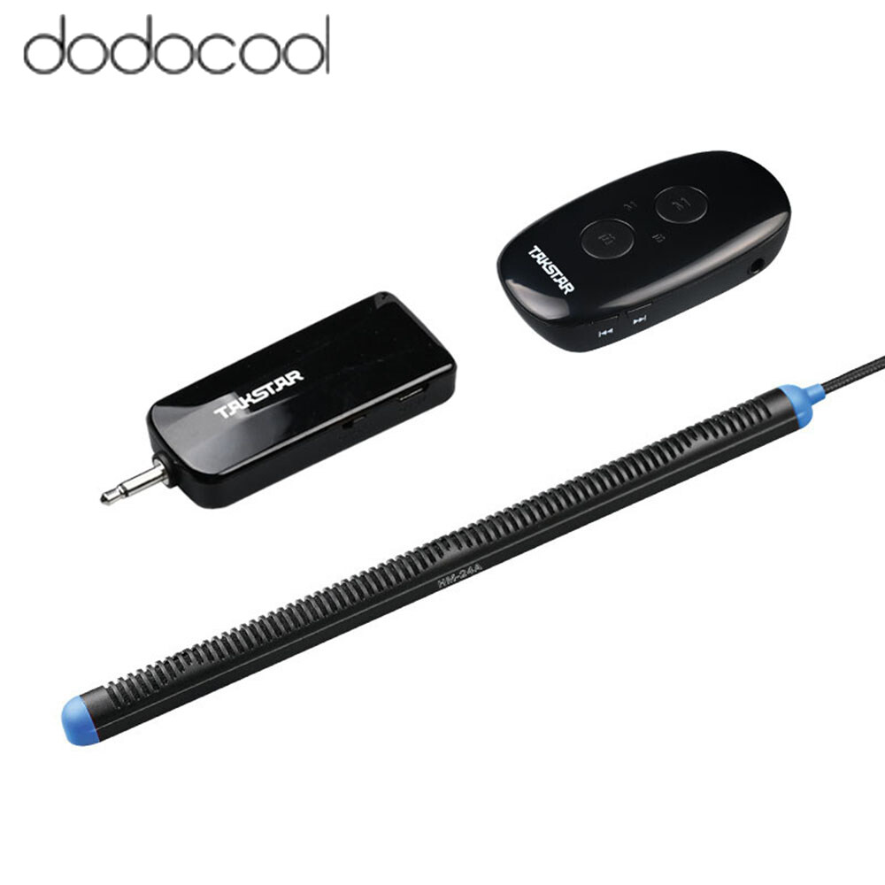 dodocool TAKSTAR WHM-24A Harmonica Wireless Microphone UHF Mouth Organ Mic Magnetic Installation with Transmitter Receiver 40M Transmission Range Built-in Rechargeable Battery