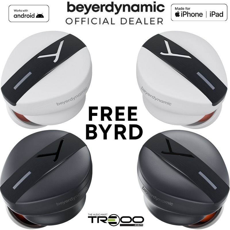 Beyerdynamic Free BYRD True Wireless Bluetooth Noise-Cancelling In-Ear Earphone with Mic