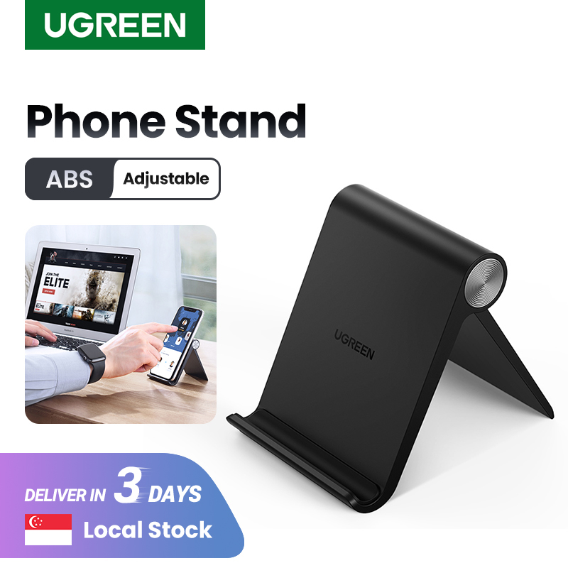 UGREEN Cell Phone Stand Holder for Desk Adjustable Phone Holder Compatible for iPhone 12 Pro Max 11 SE XS XR 8 Plus 6 7 Samsung Galaxy Note20 S20 S10 S9 S8 iPad Pro 11 Inch 2020, iPad Mini 5 4 3 2, iP