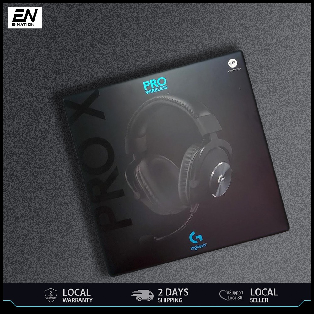 Logitech G PRO X Wireless Lightspeed Gaming Headset, Blue Voice Mic Filter Tech, 50 mm PRO-G Drivers, X 2.0 Surround Sound