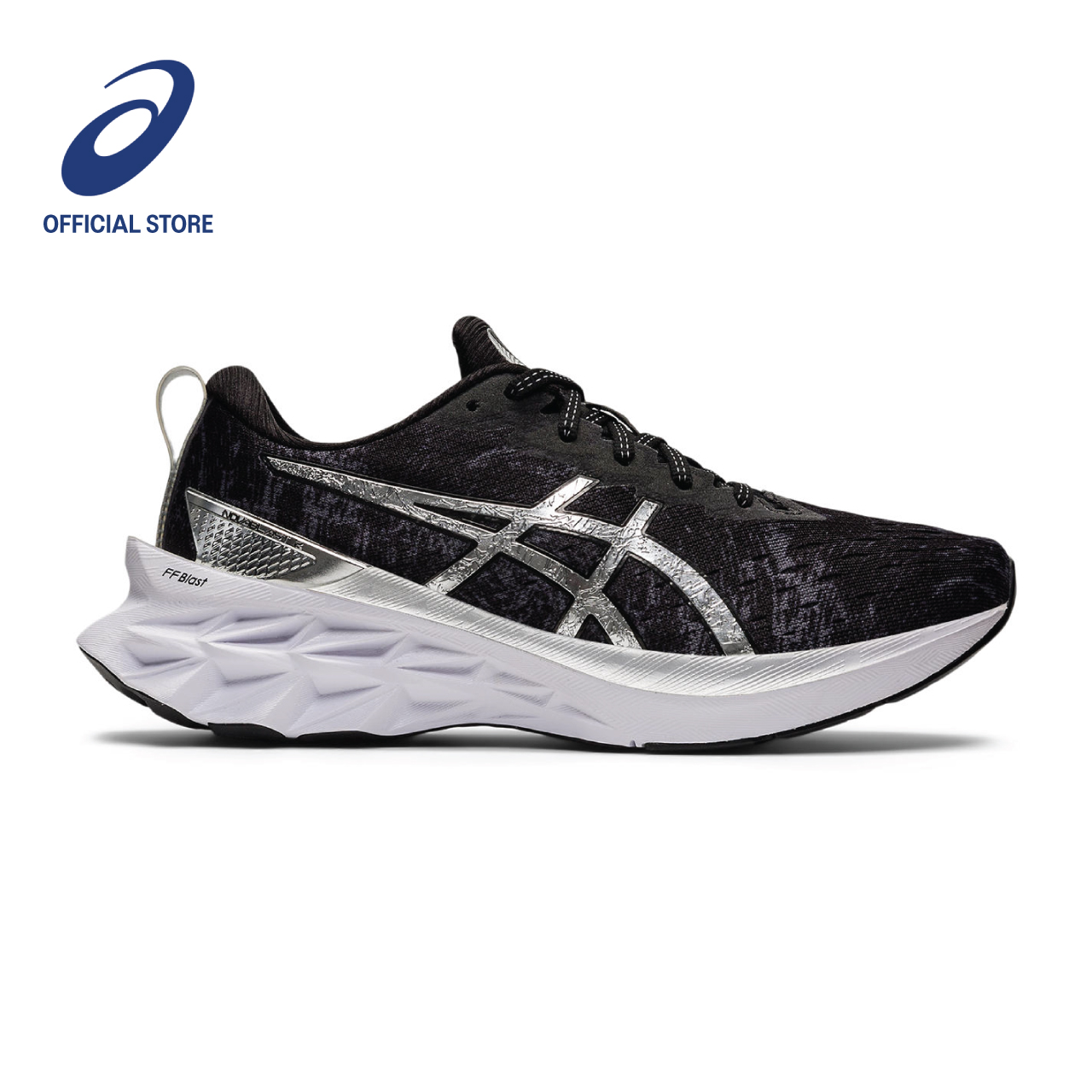 ASICS Women NOVABLAST 2 PLATINUM Running Shoes in Carrier Grey/Pure Silver