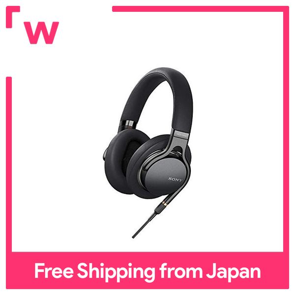 Sony Headphones MDR-1AM2 B :High res closed type foldable cable detachable/balanced connection Φ4.4 cable included remote control/with mic 2018 black
