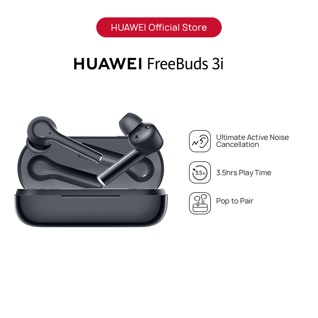 HUAWEI Freebuds 3i Earbuds | Dual-mic ANC | Triple-mic Call Noise Cancellation | 10mm driver | Pure Sound