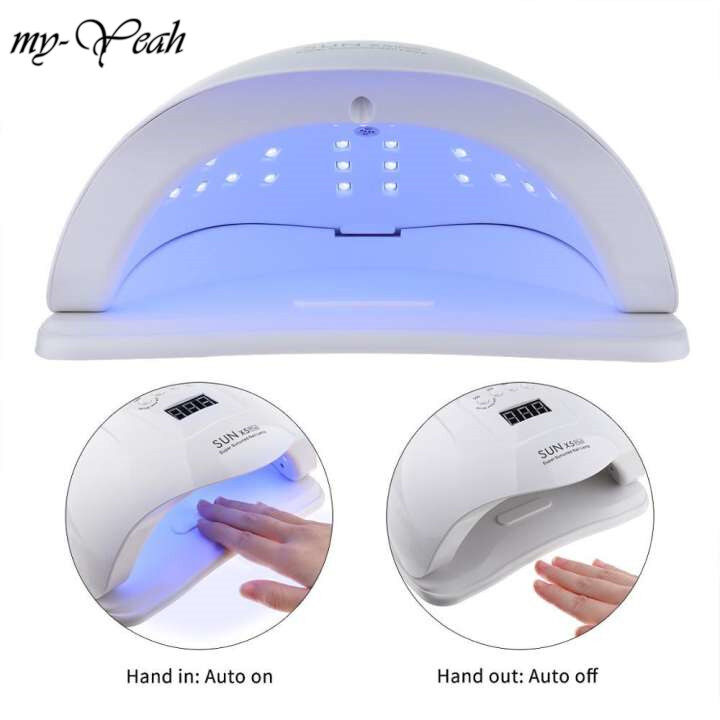 myyeah 80W UV LED Nail Art Lamp With 36 Pcs LEDs Curing Gel Polish LED Nail Dryer Lamp 10s/30s/60s/90s Auto Sensor Timer Manicure Tool